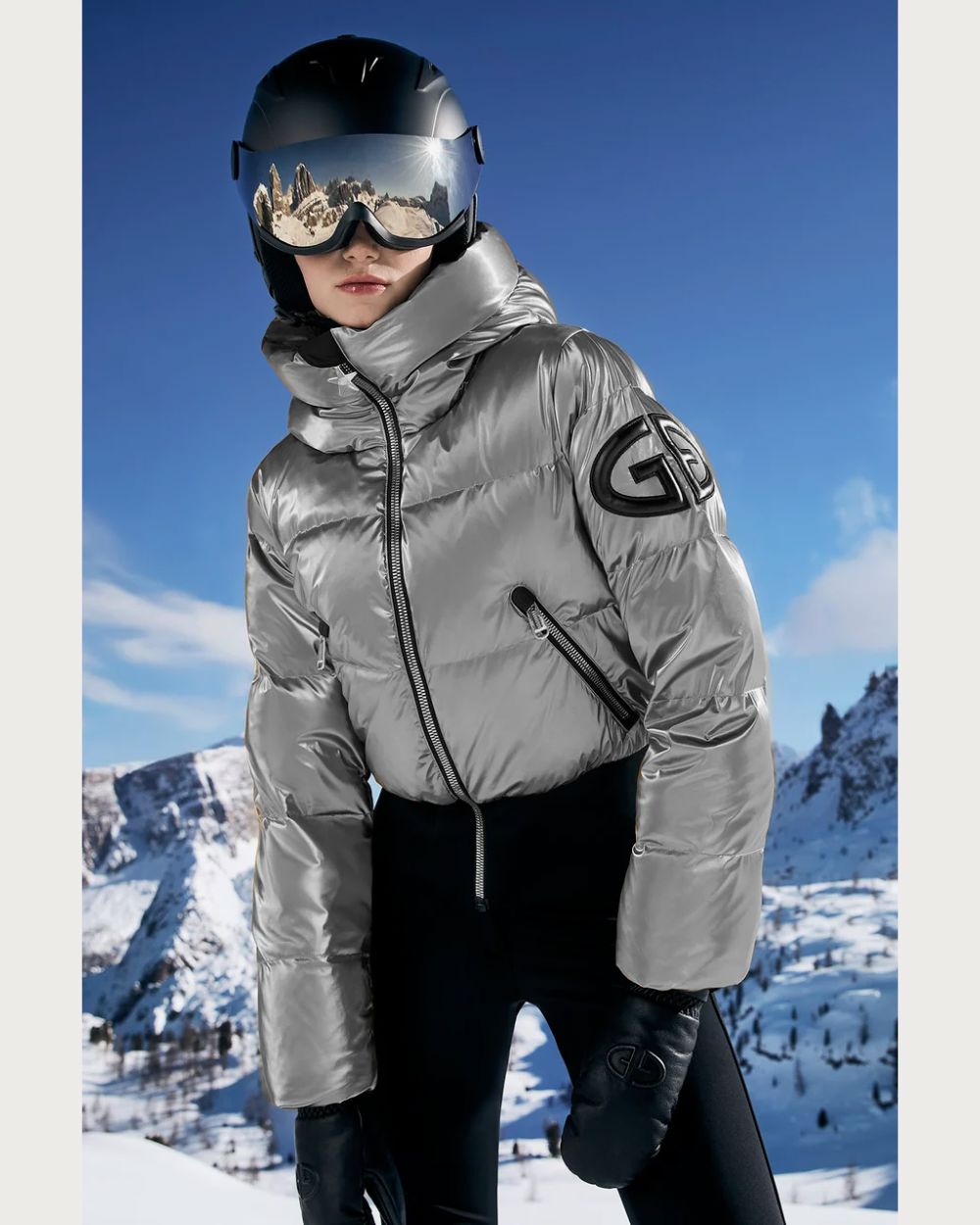 Womens Goldbergh Bombardino Jacket - Silver Jackets Goldbergh