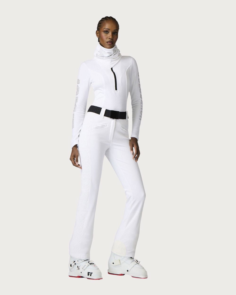 Womens Goldbergh Brezza Ski Pully - White Thermals Goldbergh