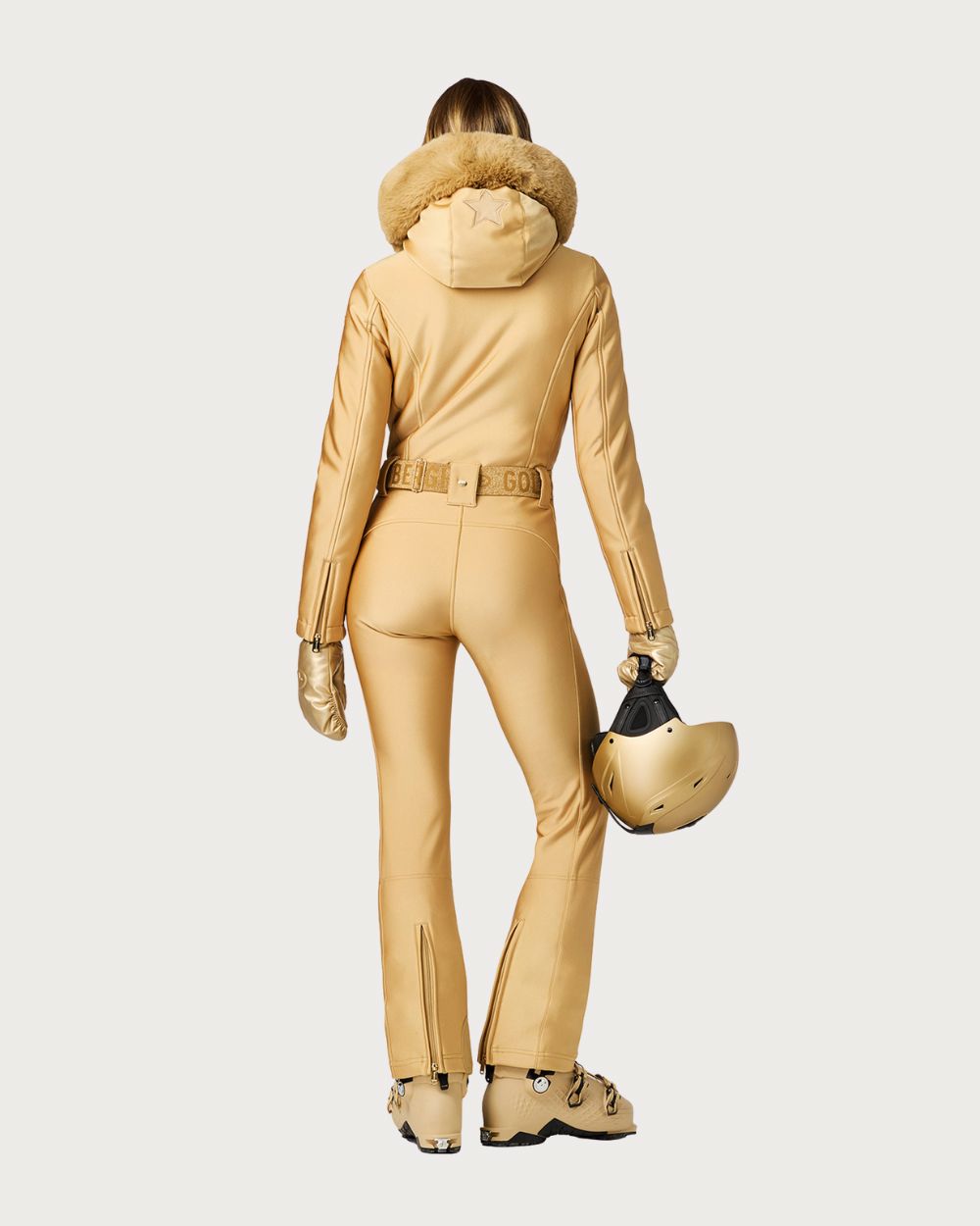 Womens Goldbergh Char Ski Suit - Rich Gold One Piece Suits Goldbergh