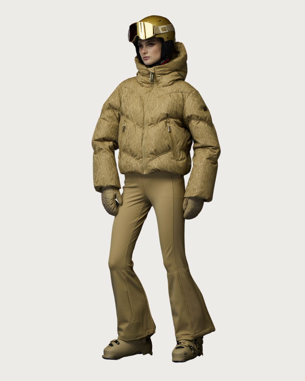 Womens Goldbergh Fiora Ski Jacket - Caramello Jackets Goldbergh