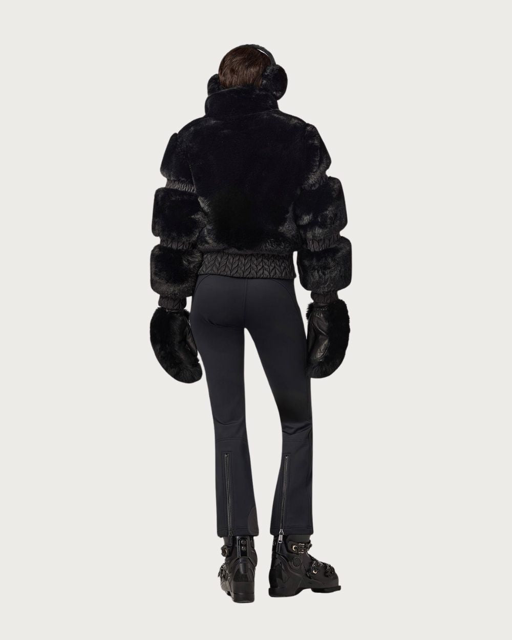 Womens Goldbergh Furry Jacket - Black Jackets Goldbergh