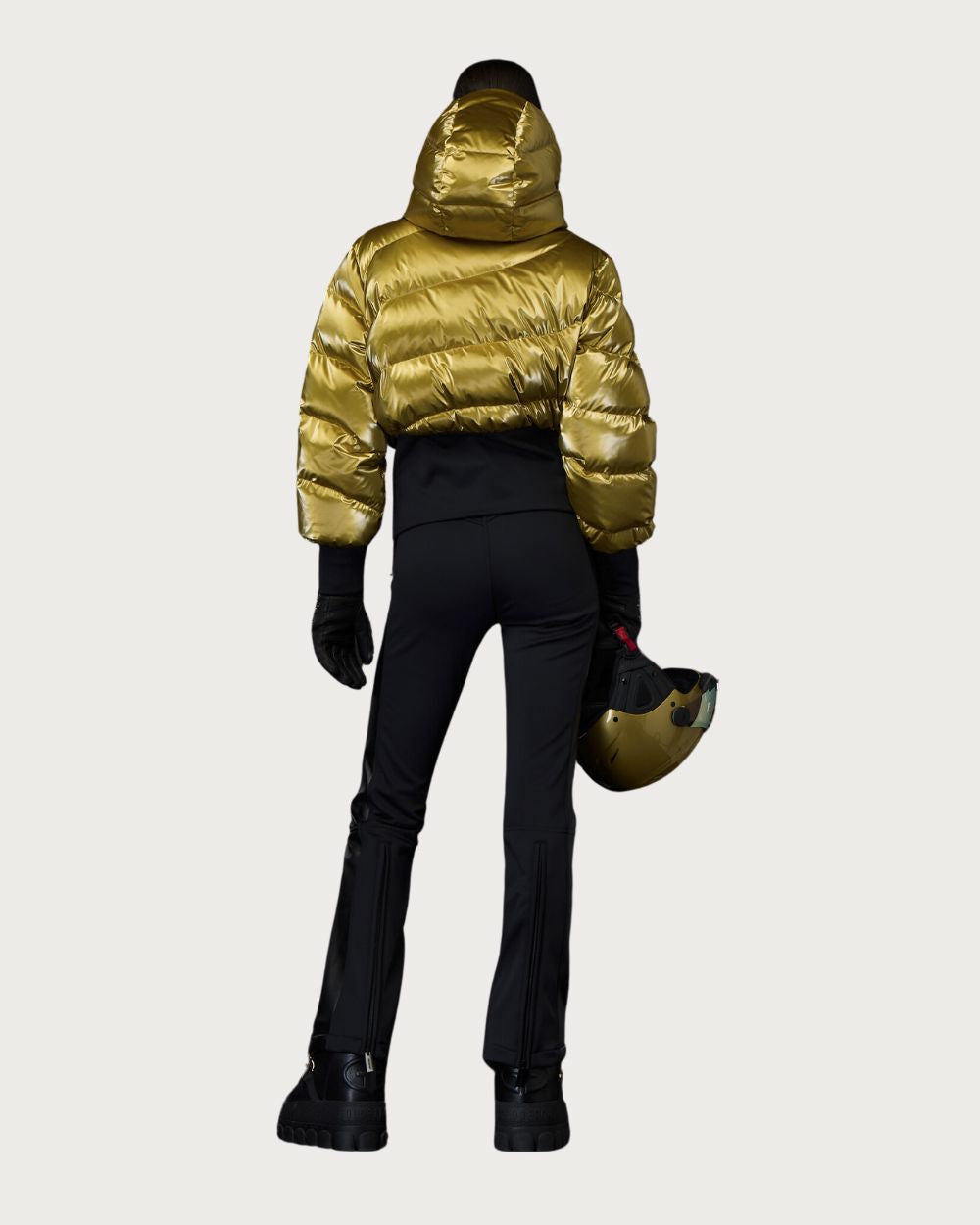 Womens Goldbergh Fusilli Ski Jacket - Rich Gold Jackets Goldbergh