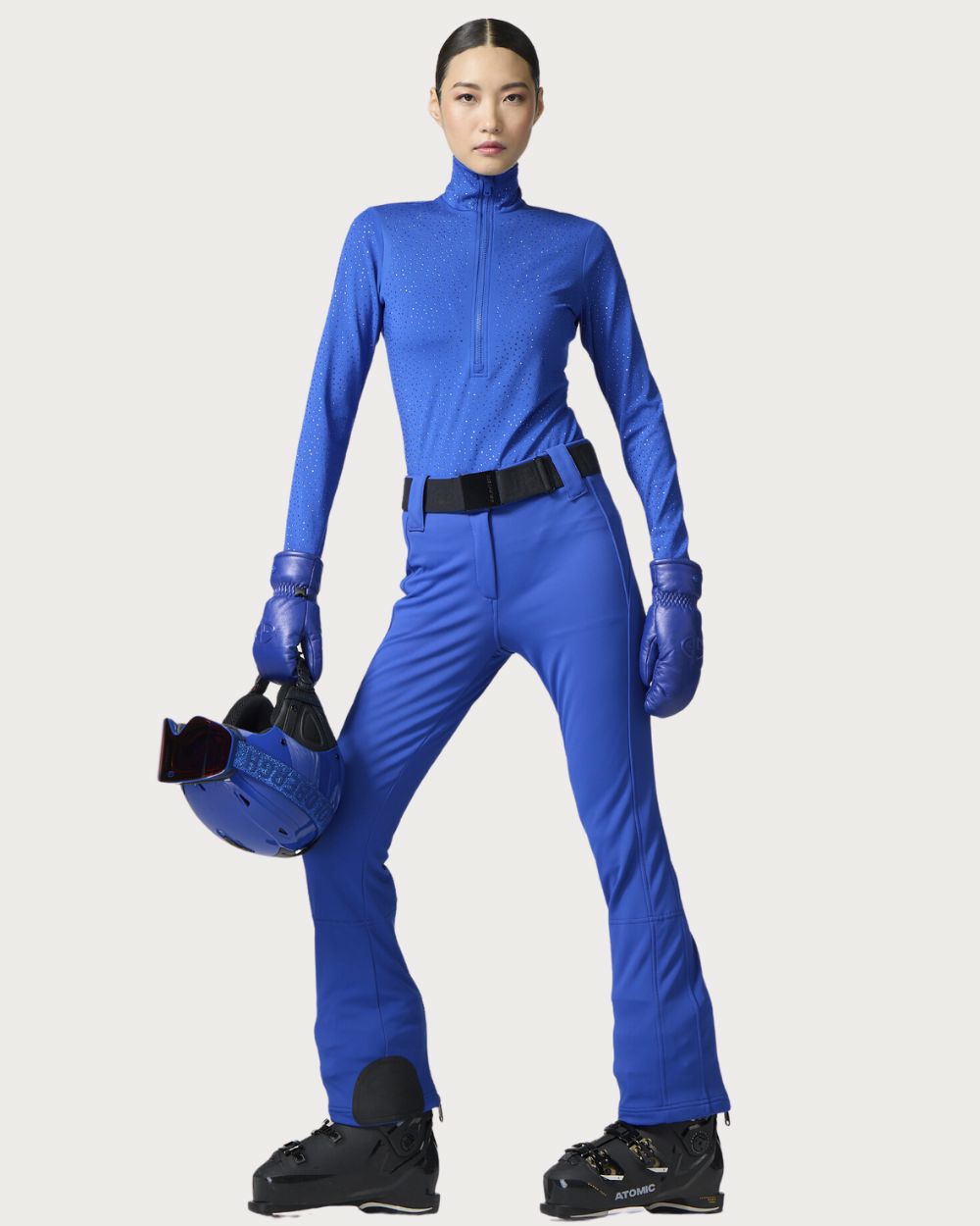 Womens Goldbergh Gianna Ski Pully - Dazzling Blue Thermals Goldbergh