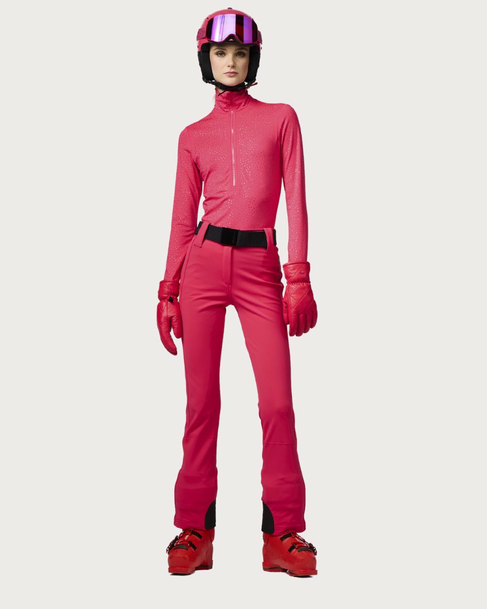 Womens Goldbergh Gianna Ski Pully - Italian Rose Thermals Goldbergh