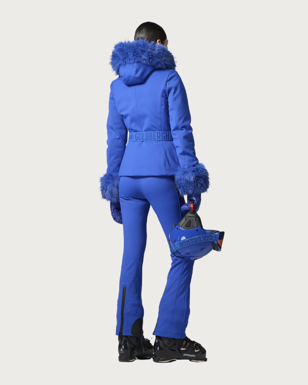 Womens Goldbergh Giselle Faux Border Jacket - Dazzling Blue Jackets Goldbergh