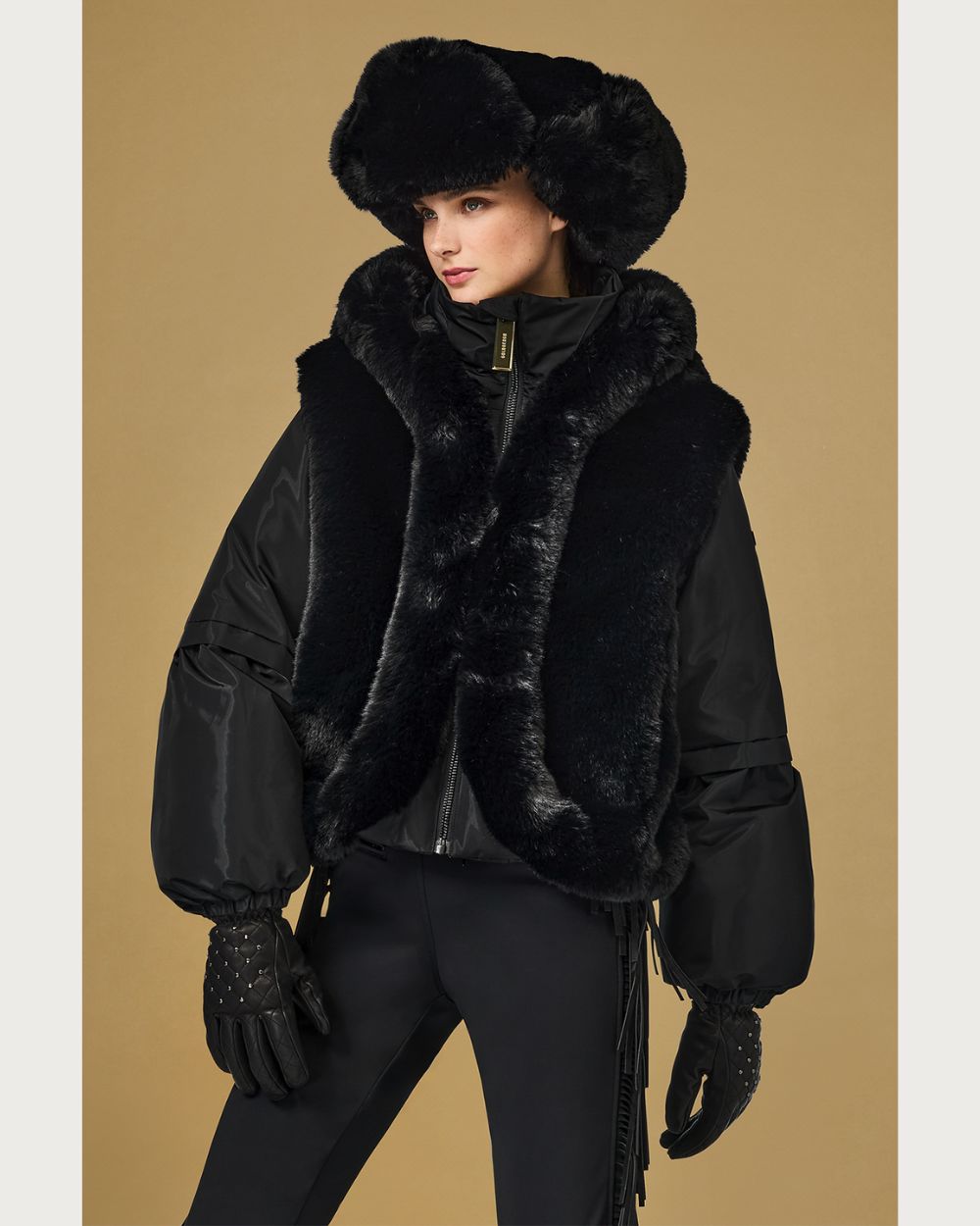 Womens Goldbergh GOLD Amore Ski Jacket - Black Jackets Goldbergh