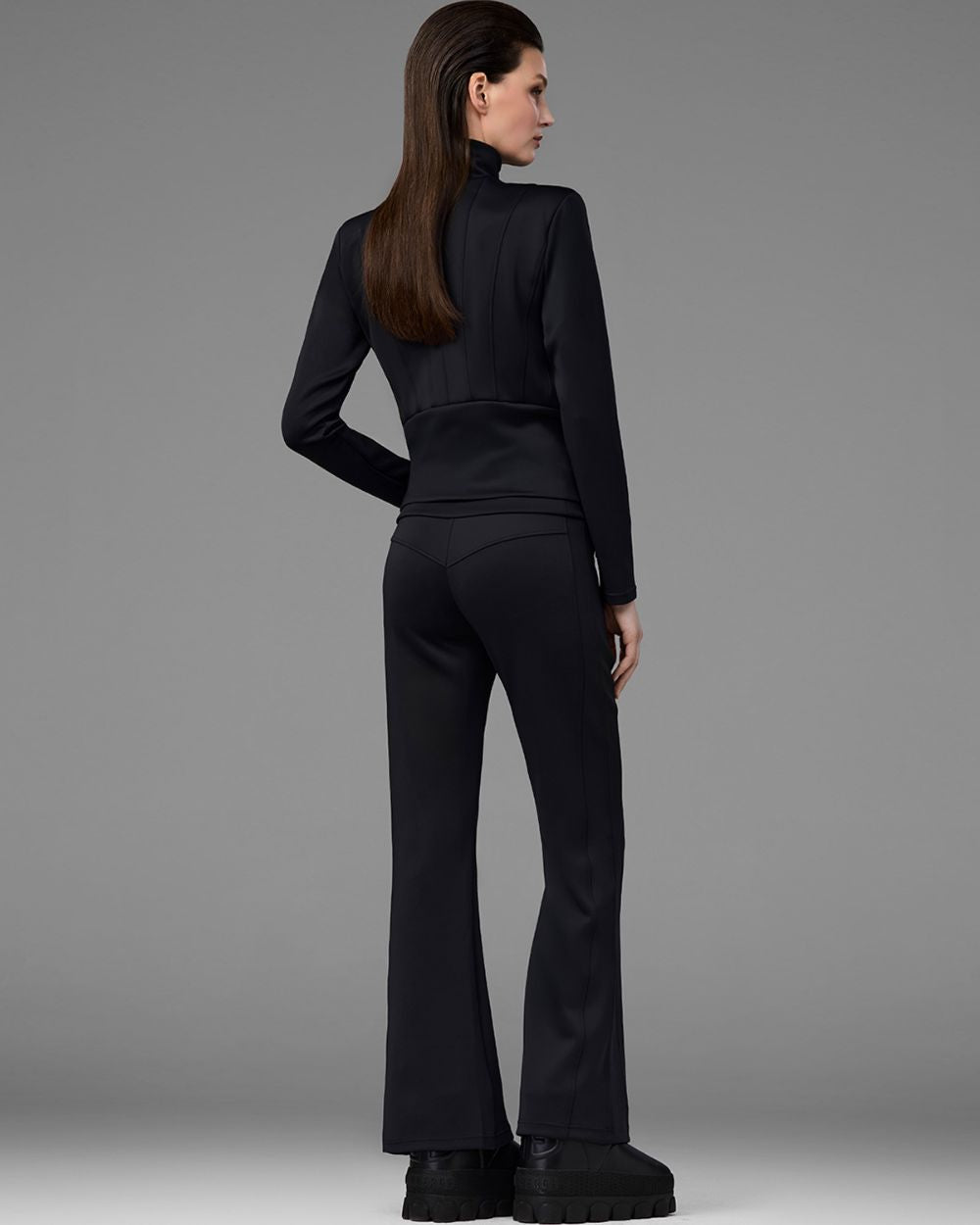 Womens Goldbergh Gold Mirai Full Zip Cardigan - Black Thermals Goldbergh