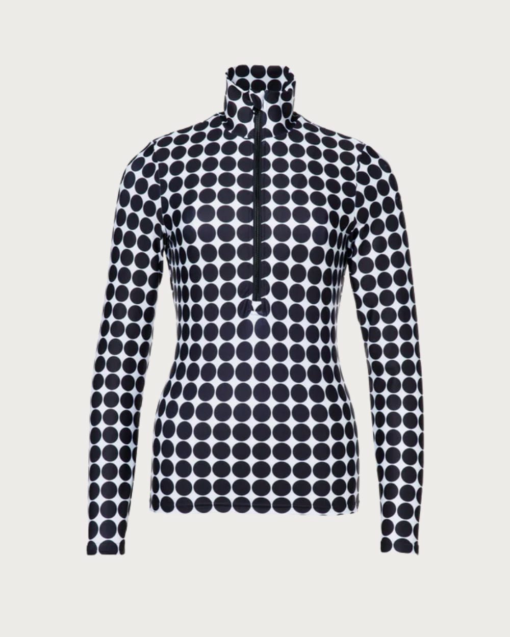 Womens Goldbergh Impress Ski Pully Long Sleeve - Black Retro Dot Thermals Goldbergh XS INTL / 6 AU