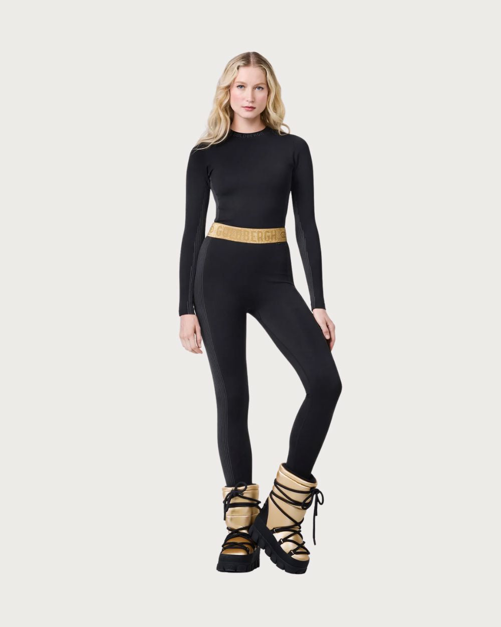Womens Goldbergh Mika Baselayer Top - Black Thermals Goldbergh