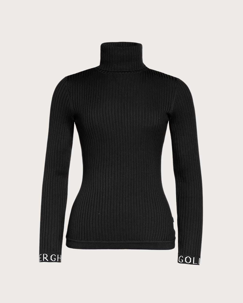 Womens Goldbergh Mira Long Sleeve Knit Sweater - Black Knitwear Goldbergh