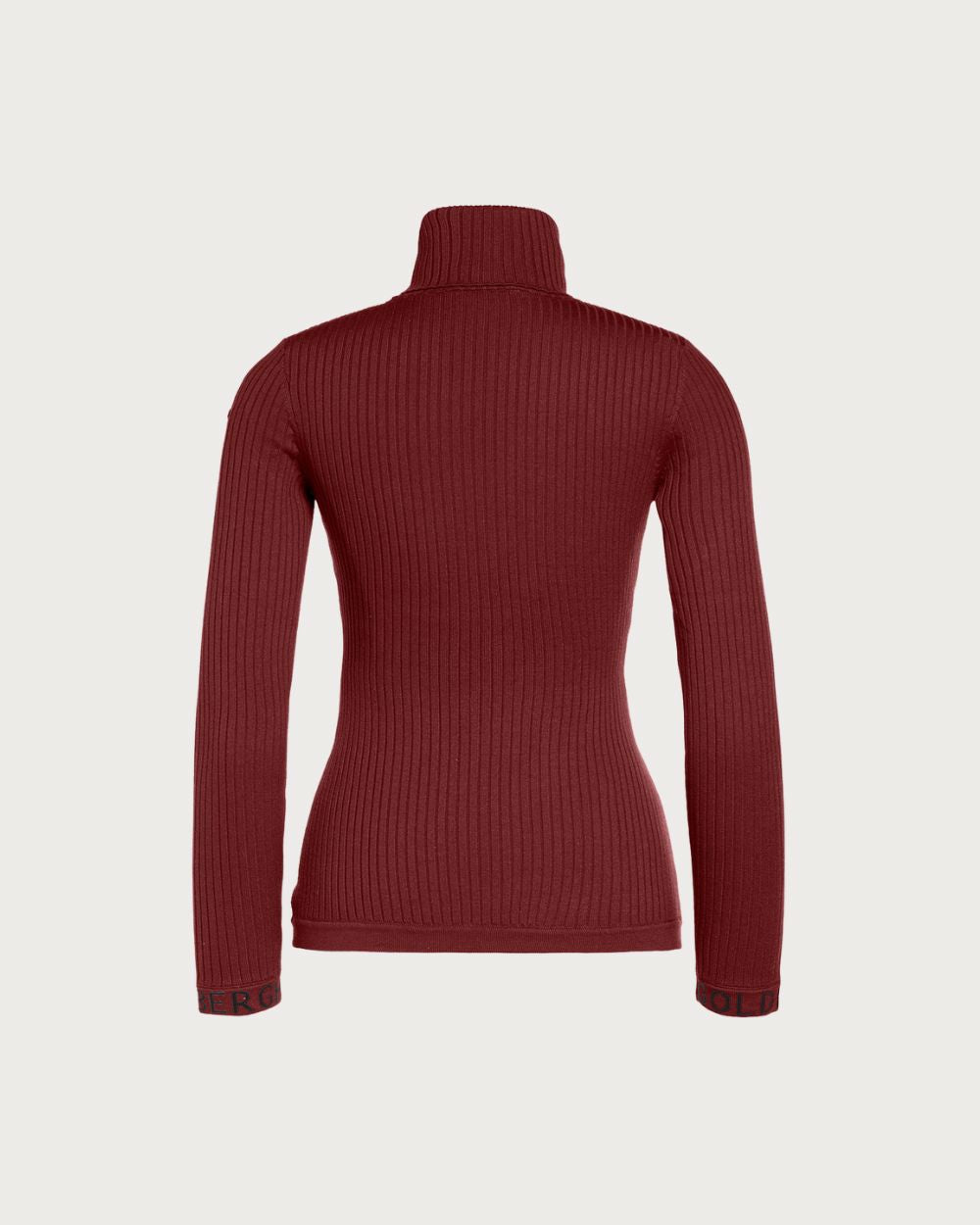 Womens Goldbergh Mira Long Sleeve Knit Sweater - Vino Rosso Knitwear Goldbergh XS