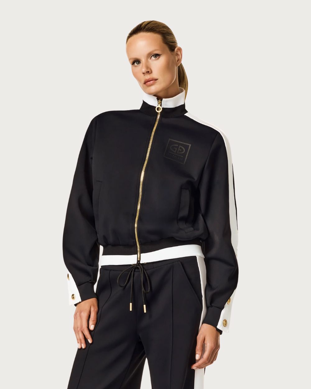 Womens Goldbergh Monaco Track Jacket - Black Après Jackets Goldbergh
