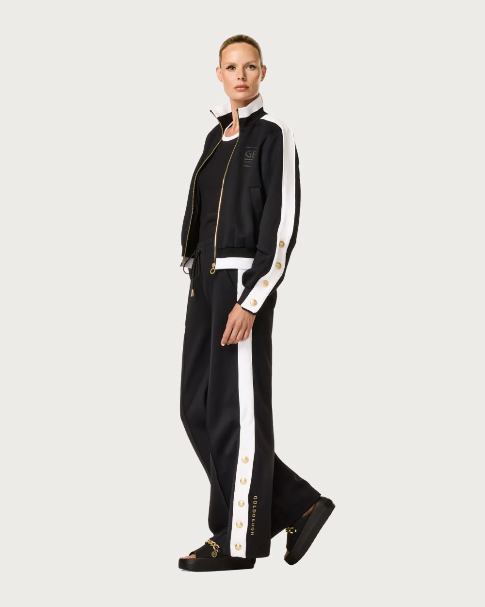 Womens Goldbergh Monaco Track Jacket - Black Après Jackets Goldbergh