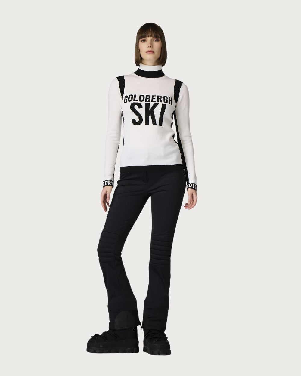 Womens Goldbergh Noemi Long Sleeve Knit Sweater - White Après | Travel Goldbergh