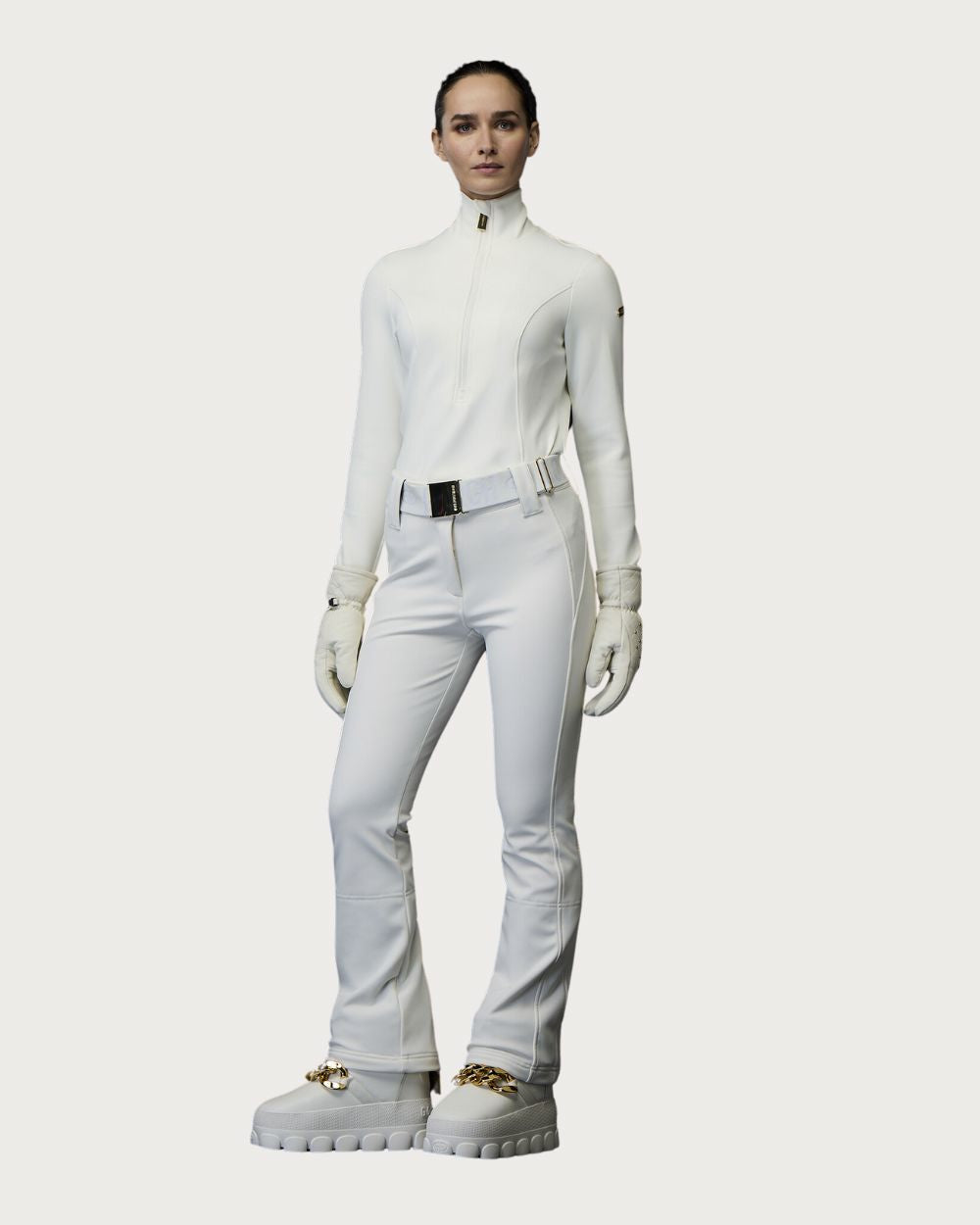 Womens Goldbergh Pippa GOLD Pant - Cream Pants Goldbergh