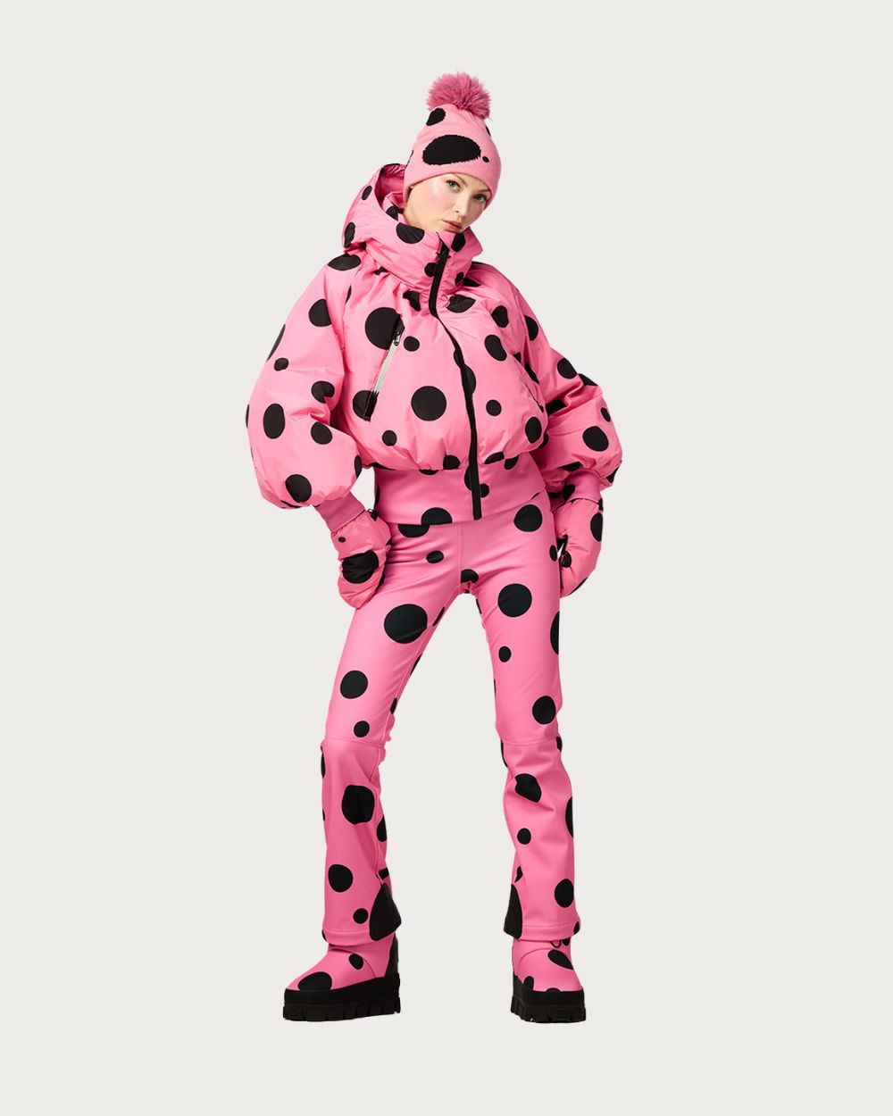 Womens Goldbergh Polka Jacket - Pink Cosmos Jackets Goldbergh