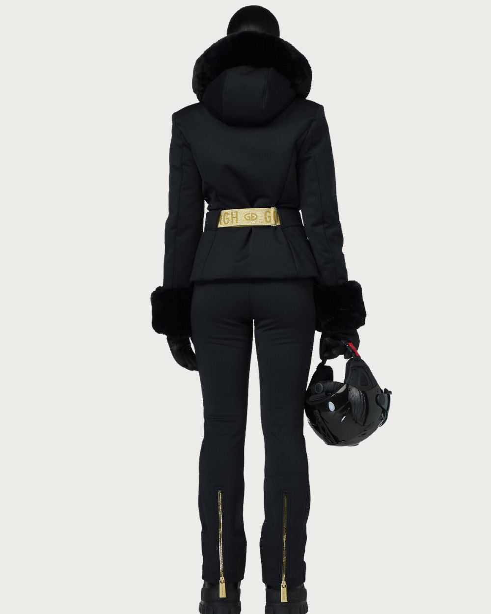 Womens Goldbergh Prezioso Faux Border Jacket - Black Jackets Goldbergh