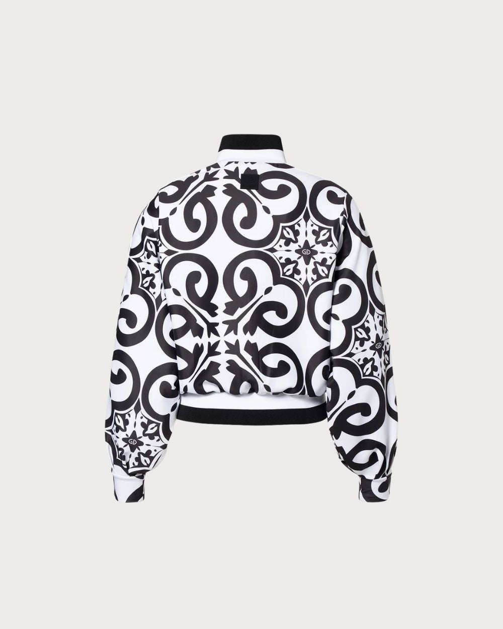 Womens Goldbergh Solara Track Jacket - Black and White Après Jackets Goldbergh