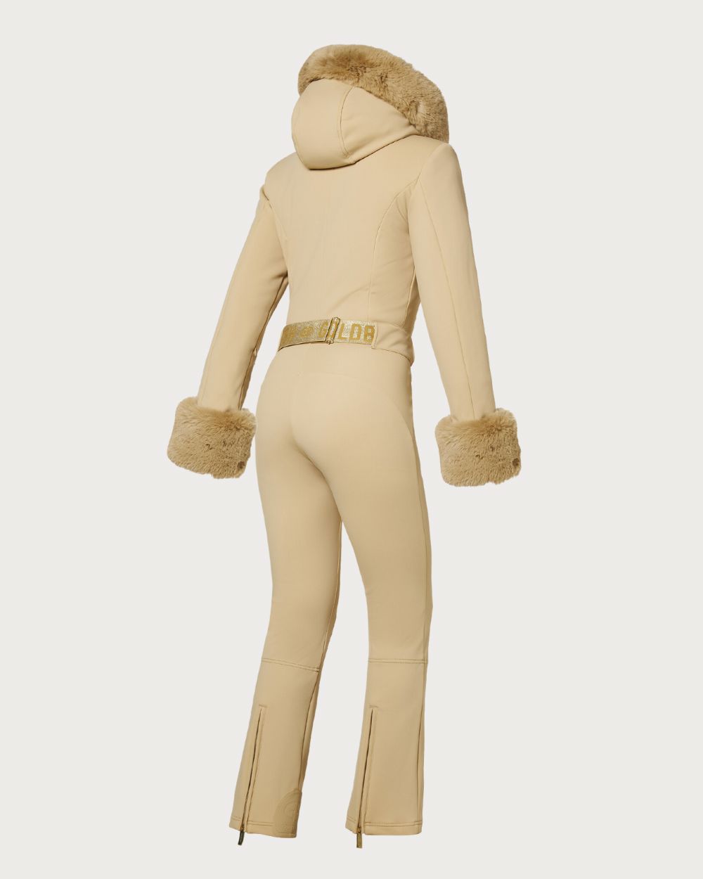 Womens Goldbergh Vita Faux Border Ski Suit - Caramello One Piece Suits Goldbergh