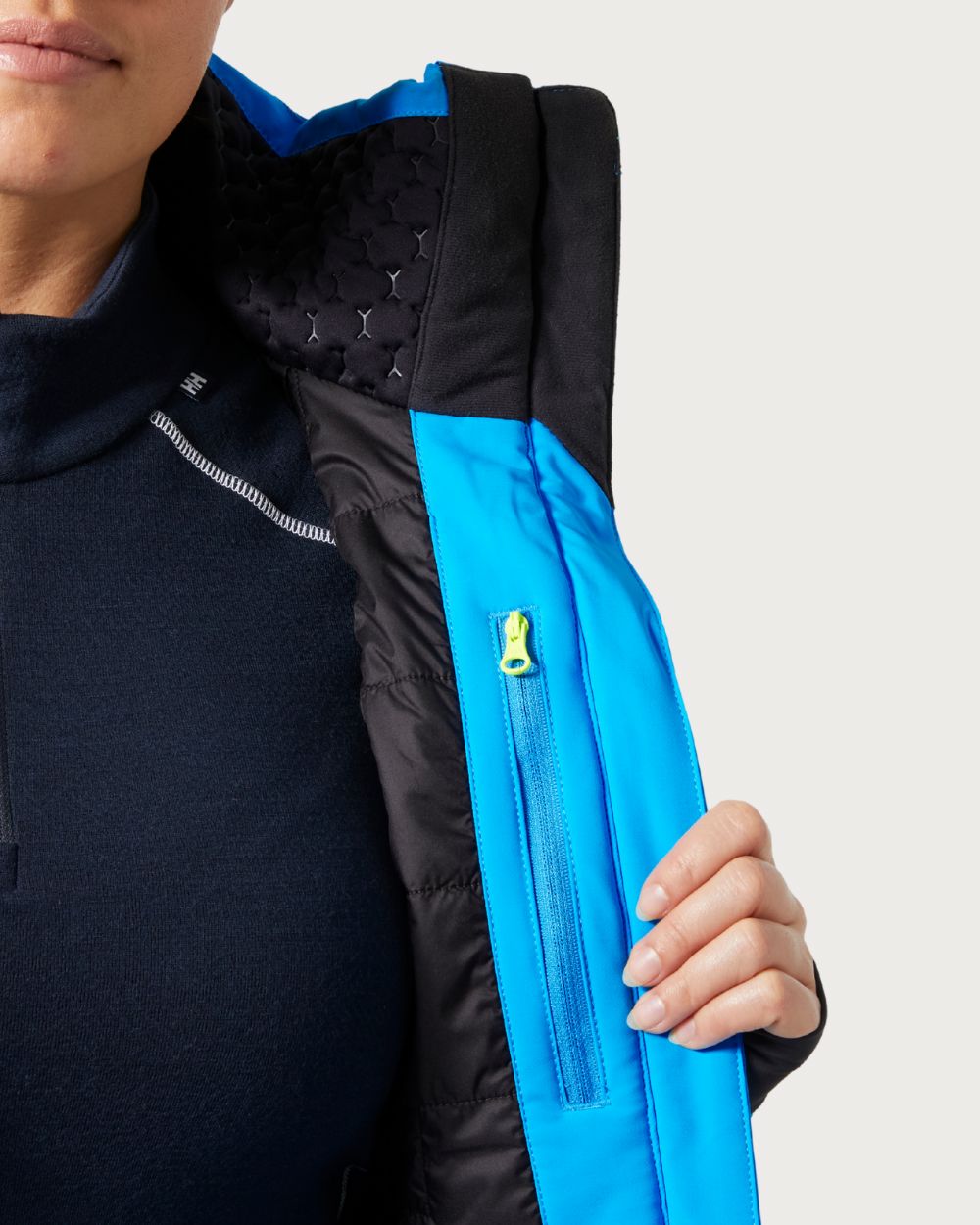 Womens Helly Hansen Alphelia Lifaloft Jacket - Cyan Jackets Helly Hansen