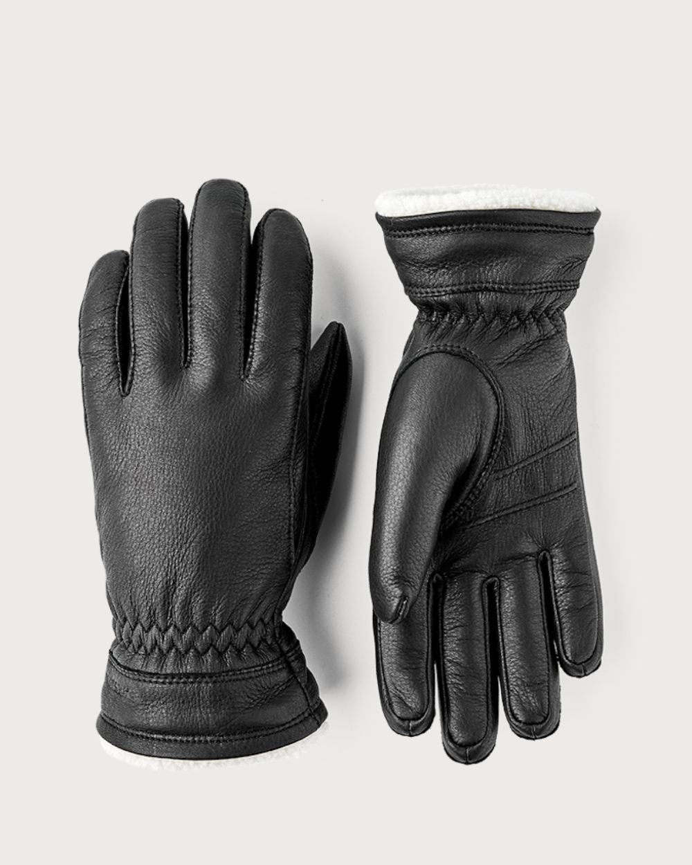 Womens Hestra Deerskin Buvika Primaloft Après Glove - Black Après Gloves Hestra 6 / XS
