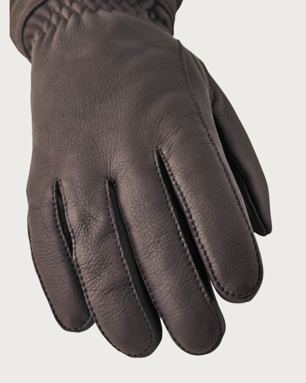 Womens Hestra Deerskin Buvika Primaloft Après Glove - Black Après Gloves Hestra