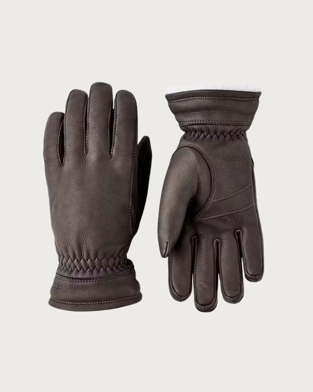 Womens Hestra Deerskin Buvika Primaloft Après Glove - Chocolate Après Gloves Hestra