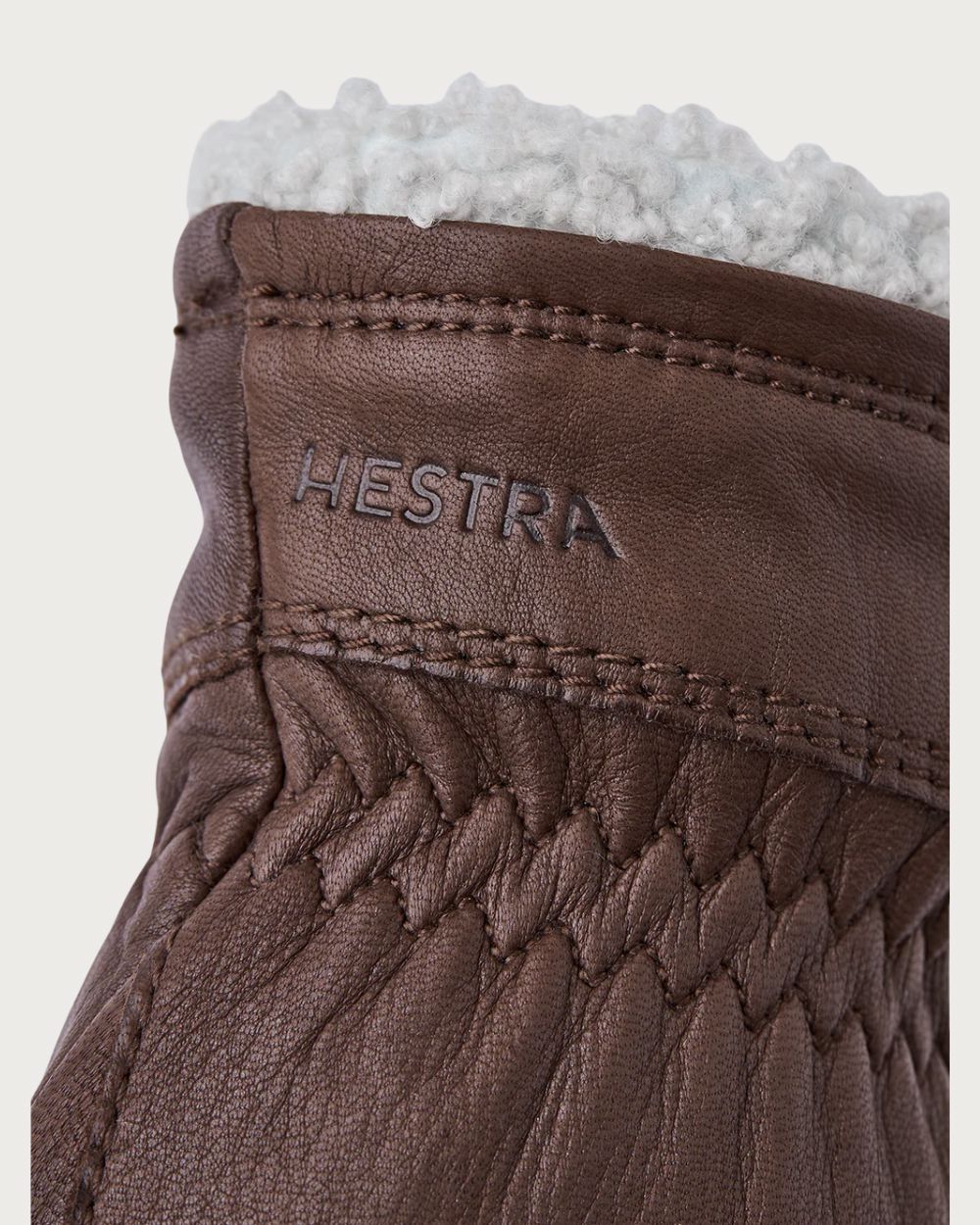 Womens Hestra Deerskin Buvika Primaloft Après Glove - Chocolate Après Gloves Hestra