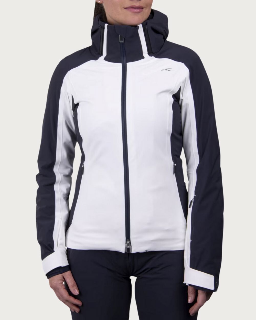 Womens Kjus Formula Jacket - White/Deep Space Jackets Kjus 36 INTL / 8 AU
