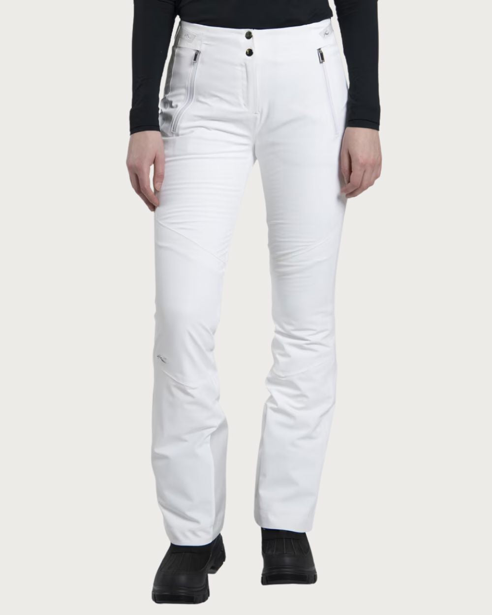 Womens Kjus Formula Pant - White Pants Kjus