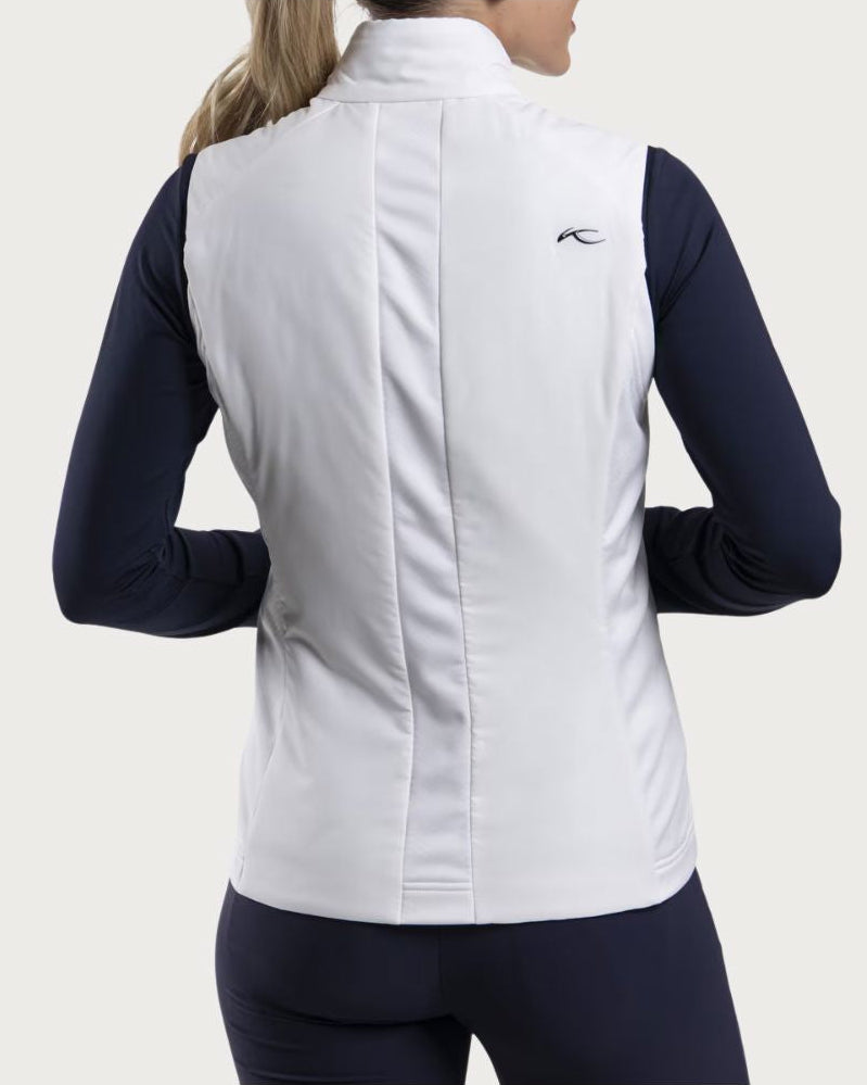 Womens Kjus Radiation Vest 26 - White Mid Layers Kjus