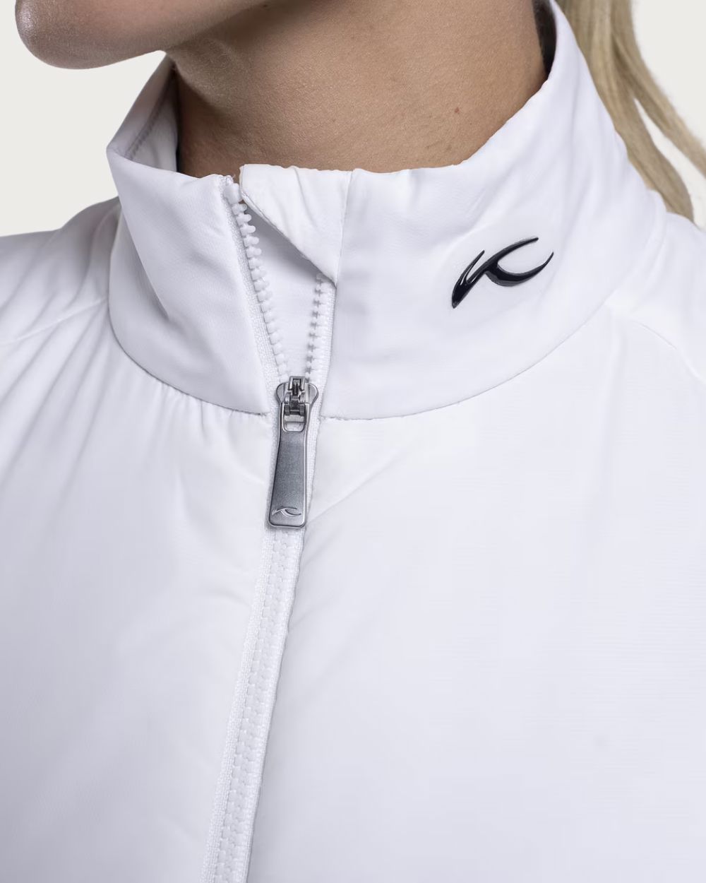 Womens Kjus Radiation Vest - White Mid Layers Kjus