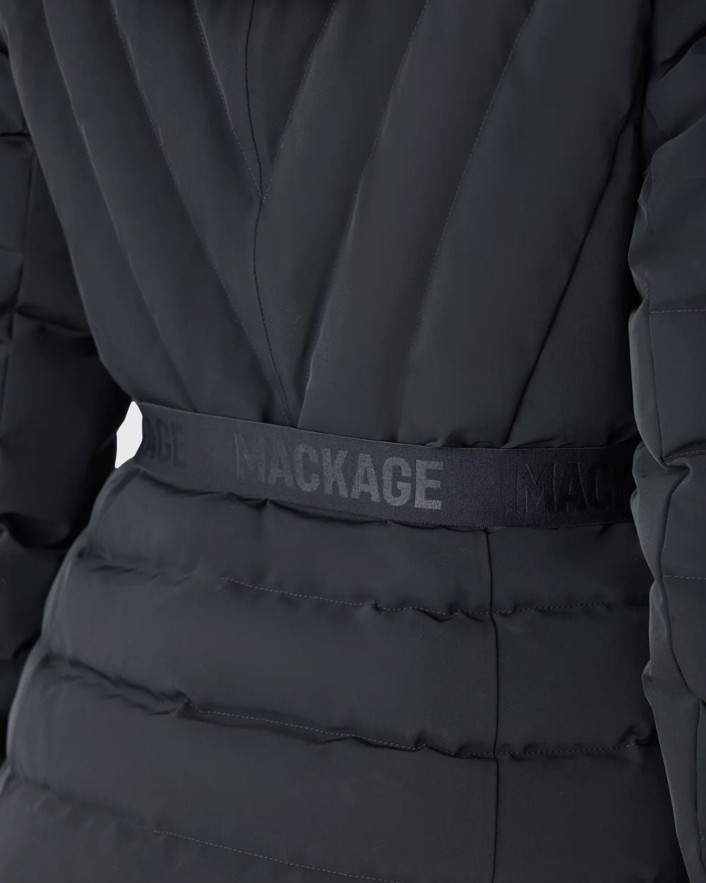 Womens Mackage Elita-ZR Down Ski Jacket Real Fur - Black Jackets Mackage