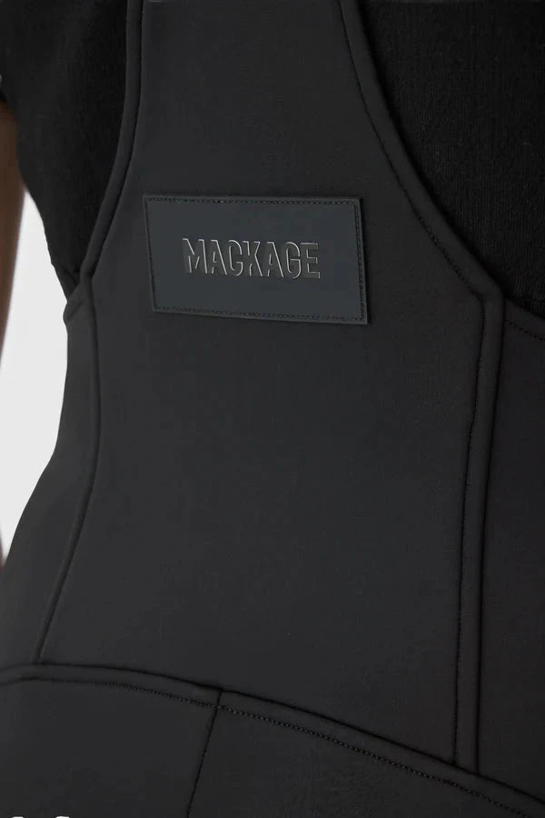 Womens Mackage Gia-R Bib Pant - Black Pants Mackage