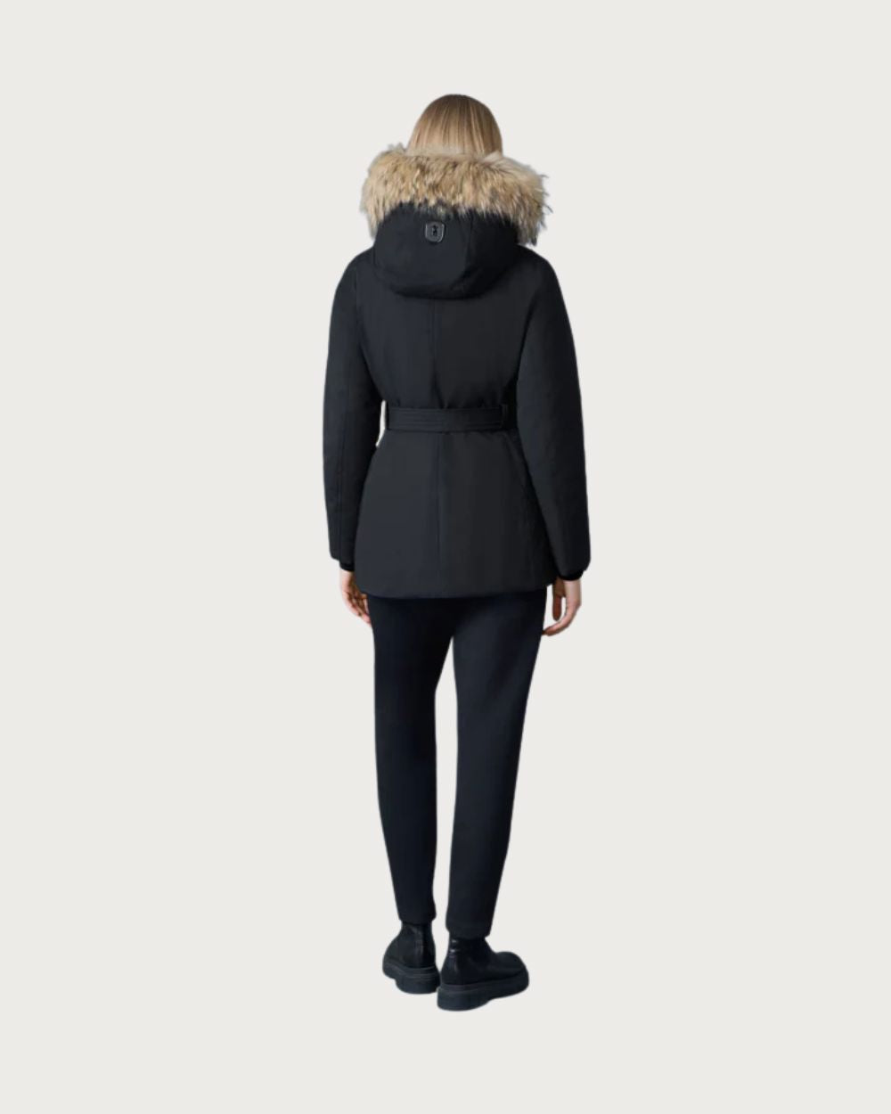 Womens Mackage Jeni-F 2-In-1 Down Parka Real Fur- Black Après | Travel Mackage