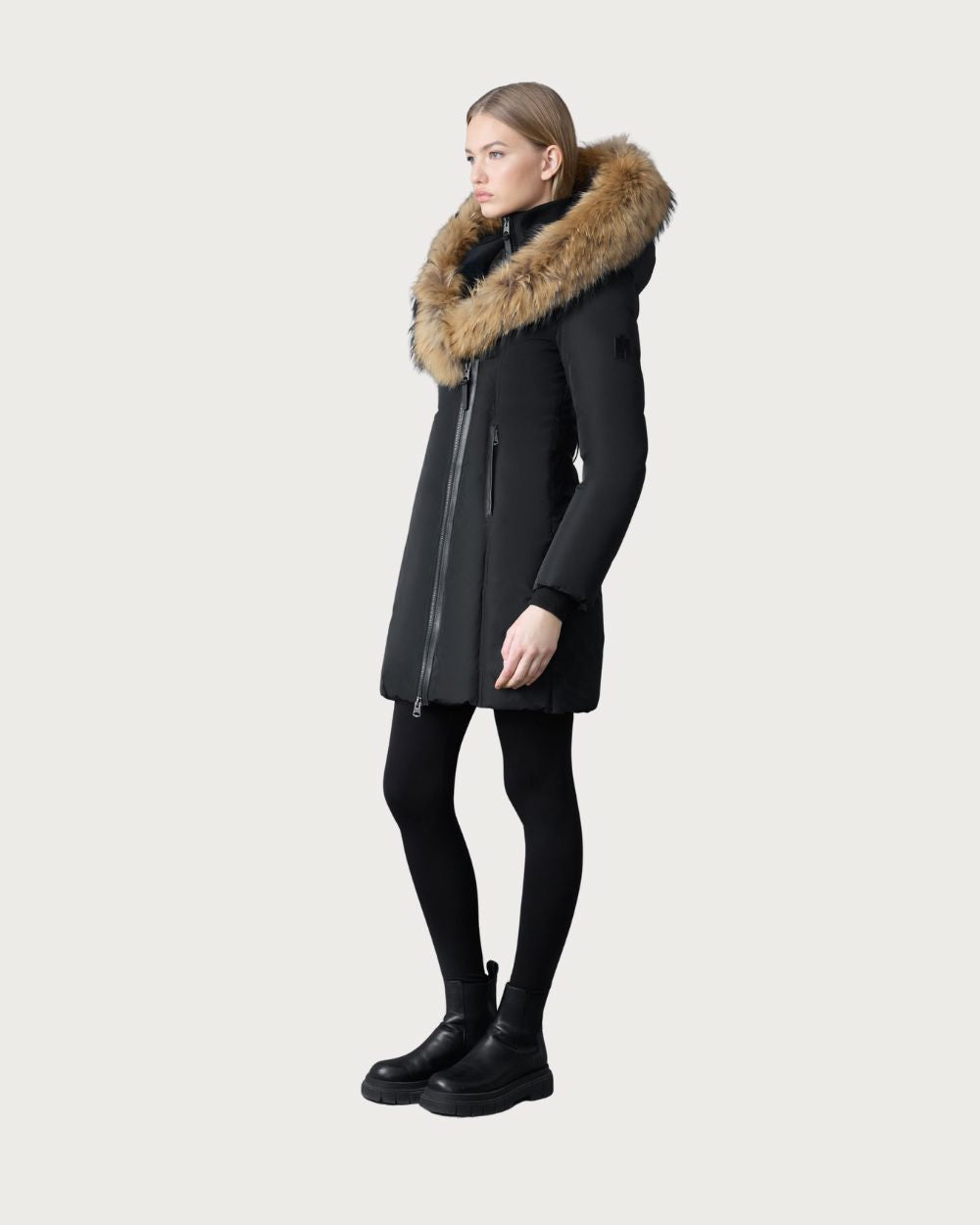 Womens Mackage Kay-F Parka Real Fur- Black Après | Travel Mackage