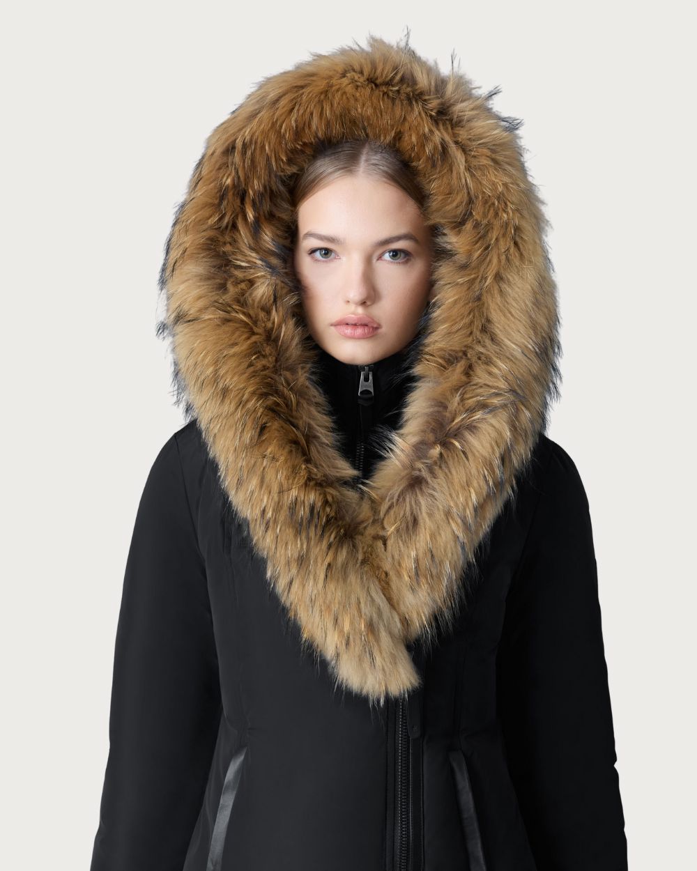 Womens Mackage Kay-F Parka Real Fur- Black Après | Travel Mackage