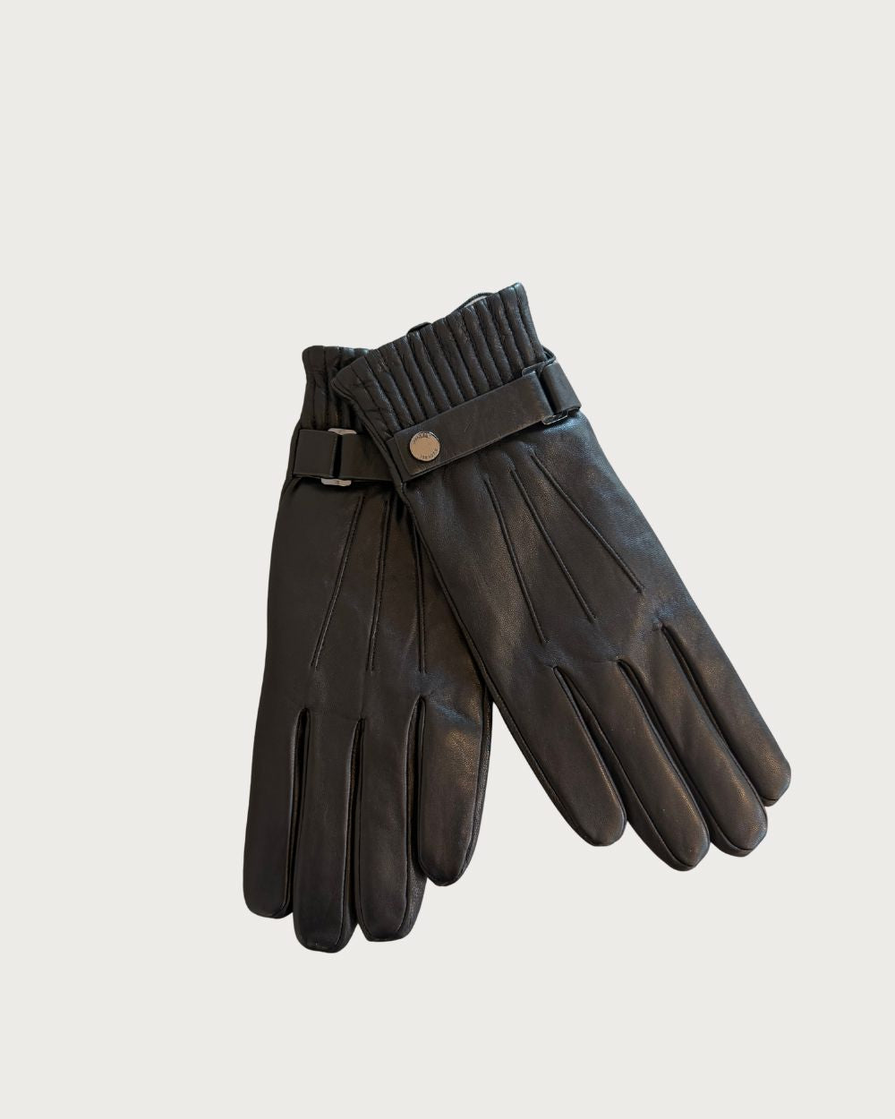 Womens Mackage Mara Leather Gloves - Black Après Gloves Mackage S