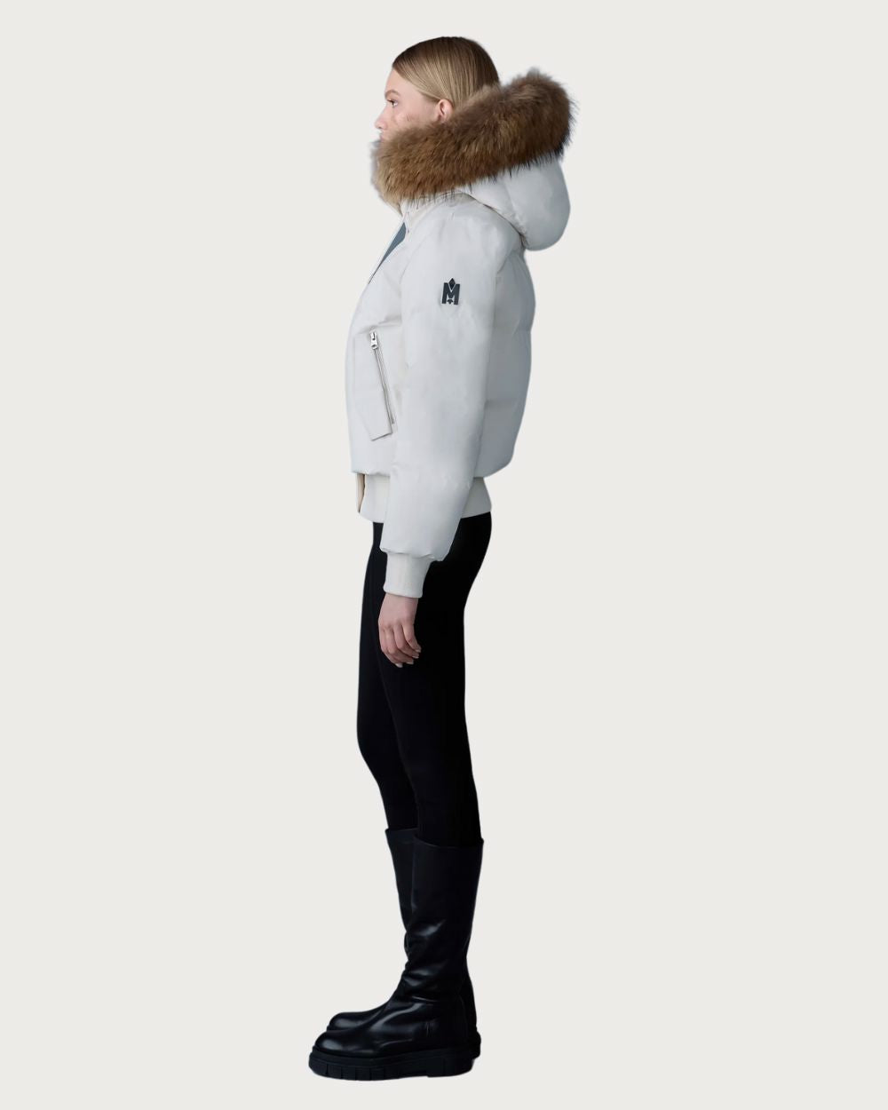 Womens Mackage Nefi-FZ Down Jacket - Cream Après | Travel Mackage
