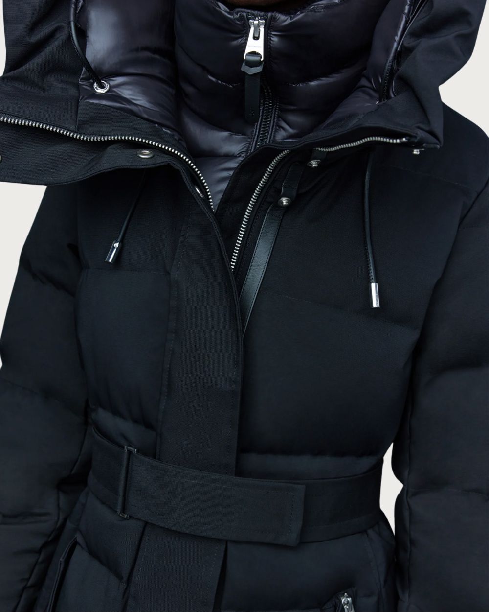 Womens Mackage Shyla-NF 2-In-1 Down Coat - Black Après | Travel Mackage