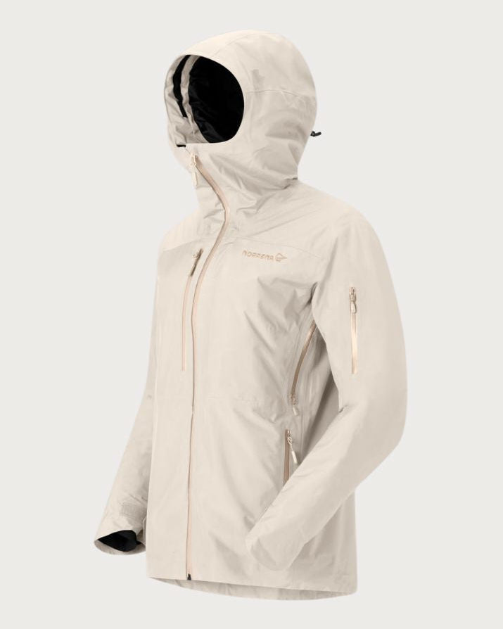 Womens Norrøna Lofoten Gore-Tex Insulated Jacket - Oatmeal Jackets Norrøna