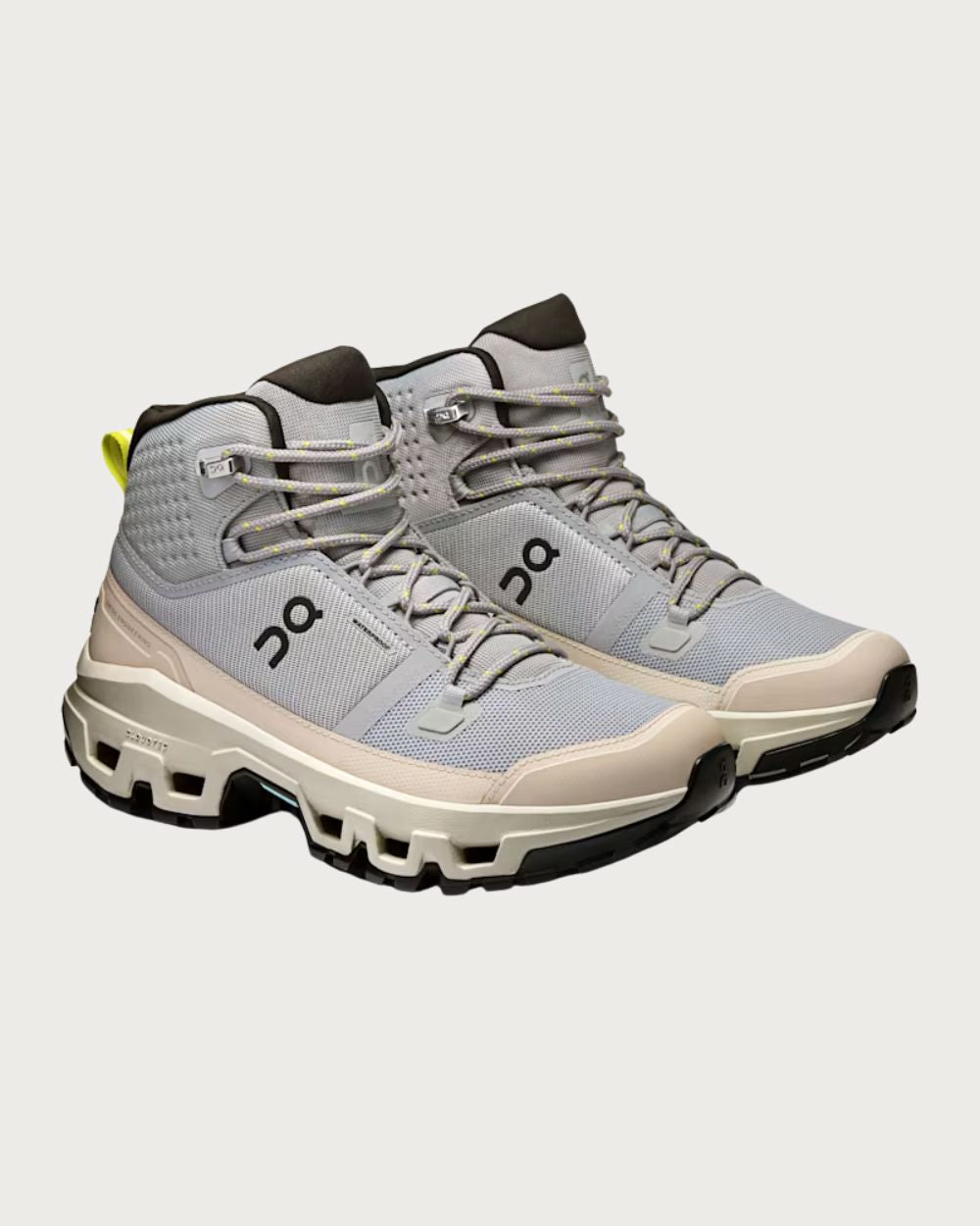 Womens On Cloudrock Mid Waterproof Boot - Alloy / Ice Footwear On Running
