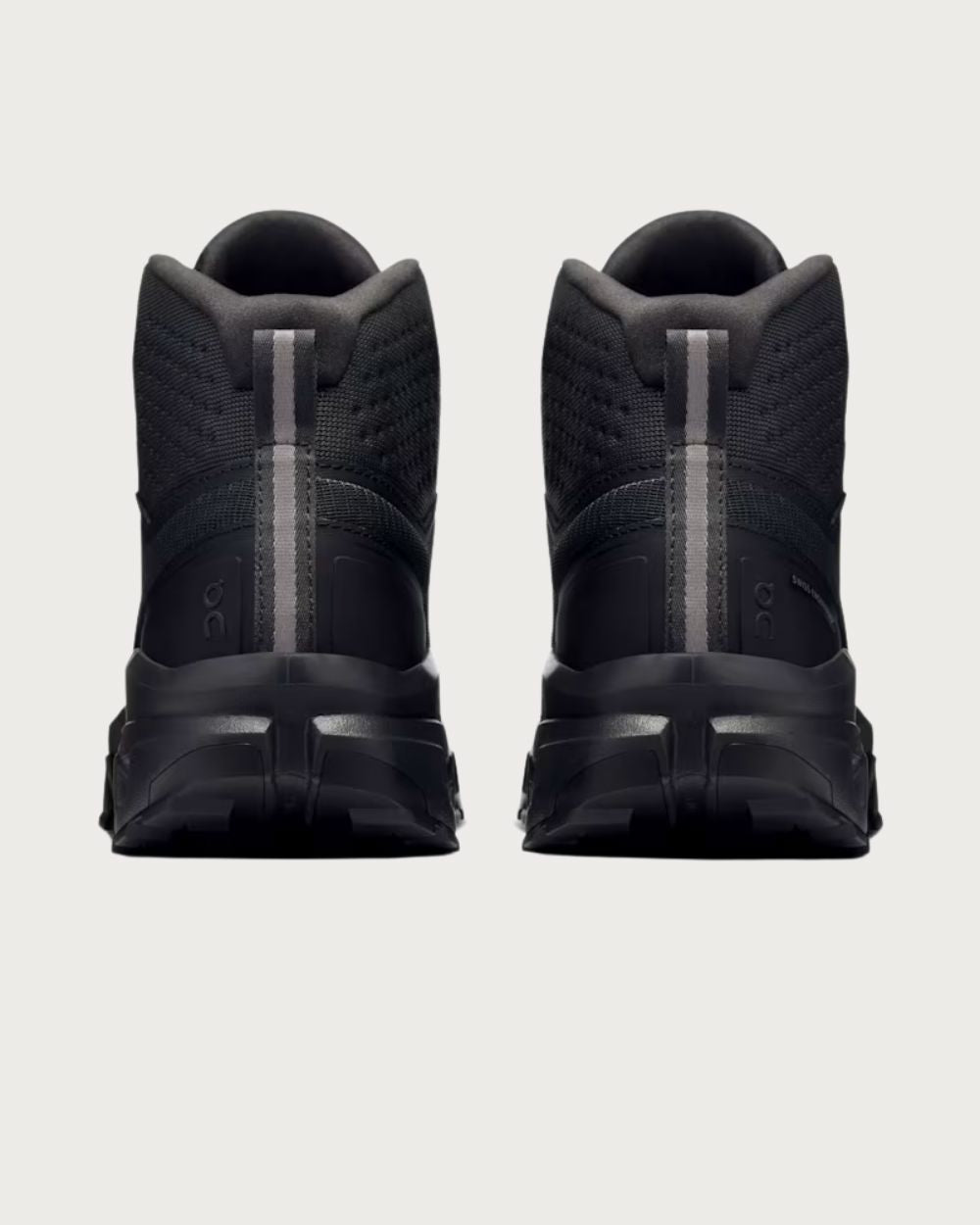Womens On Cloudrock Mid Waterproof Boot - Black Footwear On Running