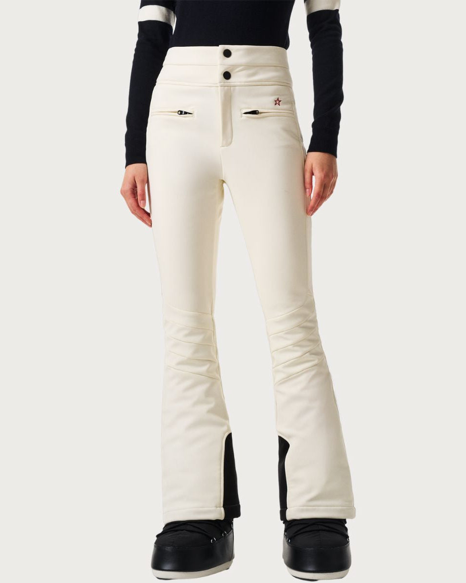 Womens Perfect Moment Aurora High Waist Flare Pant 26 - Snow White Pants Perfect Moment