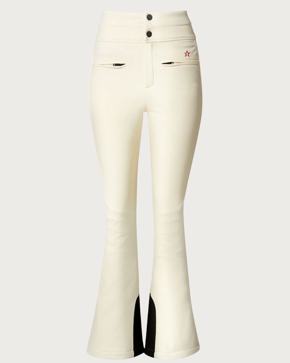 Womens Perfect Moment Aurora High Waist Flare Pant 26 - Snow White Pants Perfect Moment XS INTL / 6-8 AU