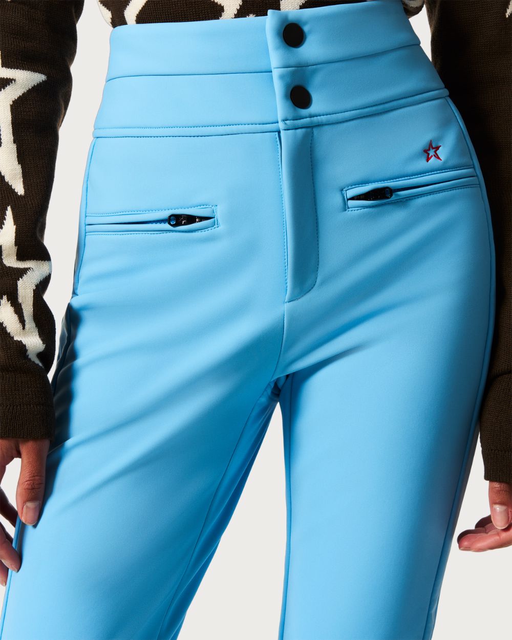 Womens Perfect Moment High Waist Ski Pant - Alaskan Blue Pants Perfect Moment