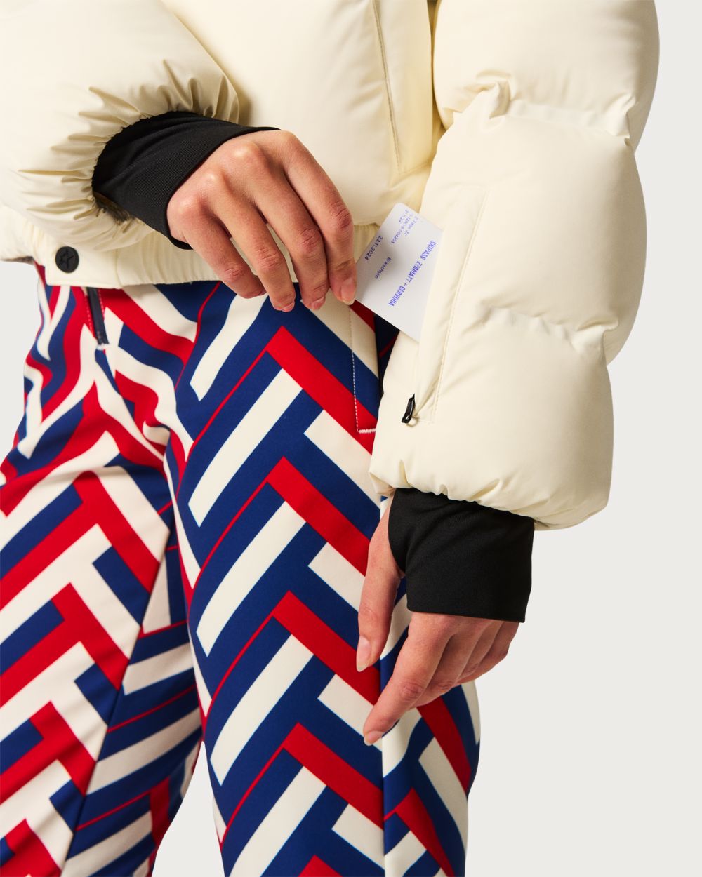 Womens Perfect Moment Moments Ski Jacket - Snow White Jackets Perfect Moment