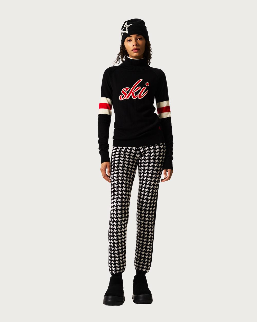 Womens Perfect Moment Neve Wool Sweater - Black Knitwear Perfect Moment