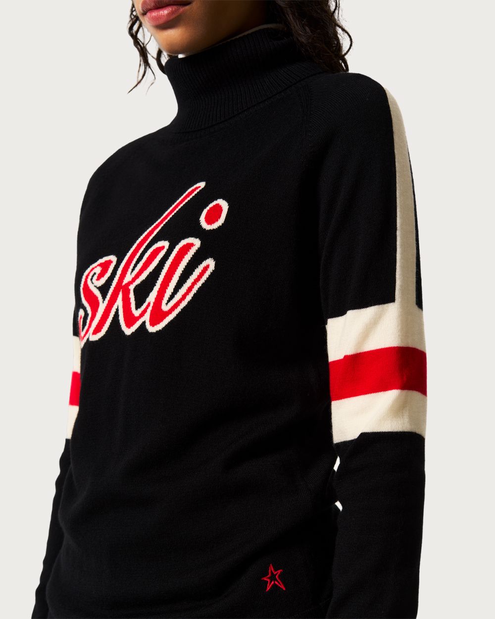 Womens Perfect Moment Neve Wool Sweater - Black Knitwear Perfect Moment