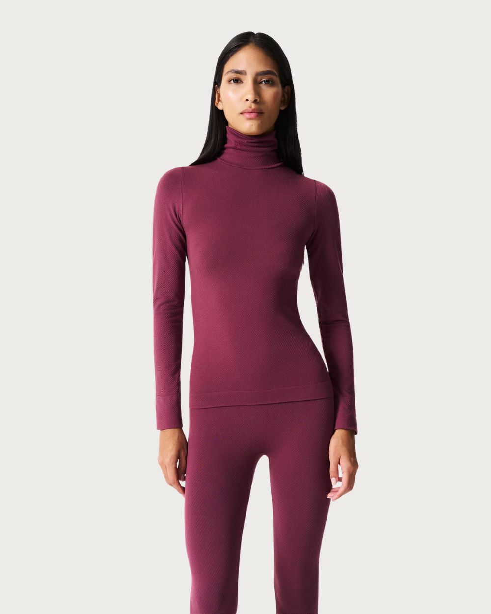 Women's Perfect Moment Perfect Thermal Top - Wine Thermals Perfect Moment